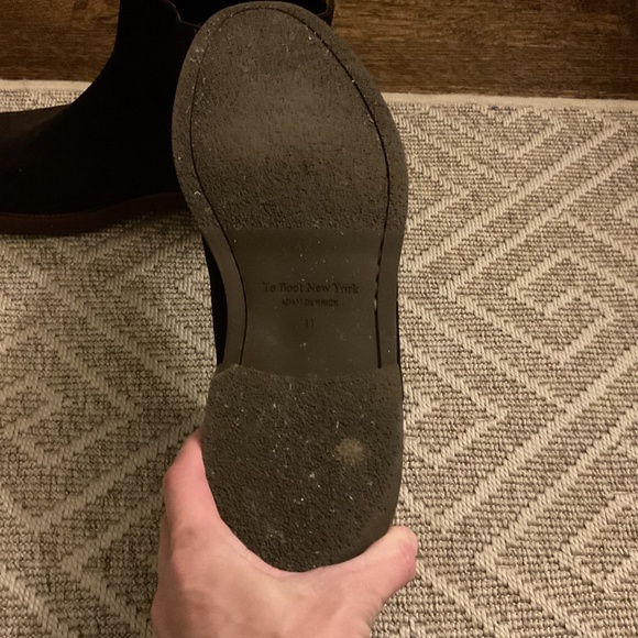 To Boot New York Christophe Dark Brown Suede Chelsea Boot Size 11 - Picture 4 of 6